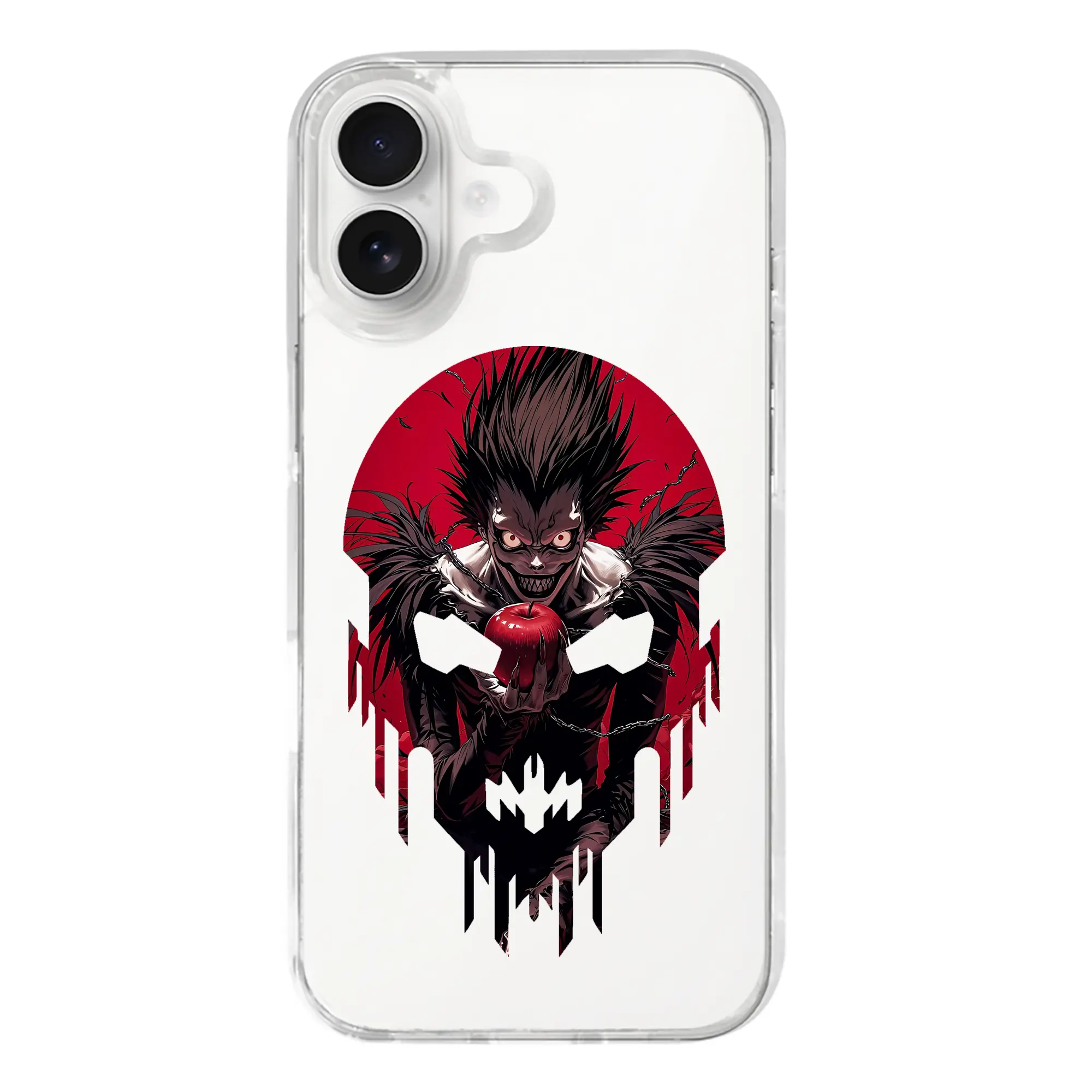 デスノート グッズ,リューク - iPhone 17シリーズ 透明スマホケース – 薄型・耐衝撃・精密フィット保護カバー